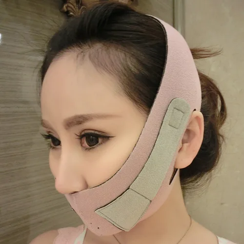 Женские инструменты для лифта лица инструмент для массажа лица, тонкая маска для лица, для усиления лечения массажа двойная подбородочная маска для похудения повязка