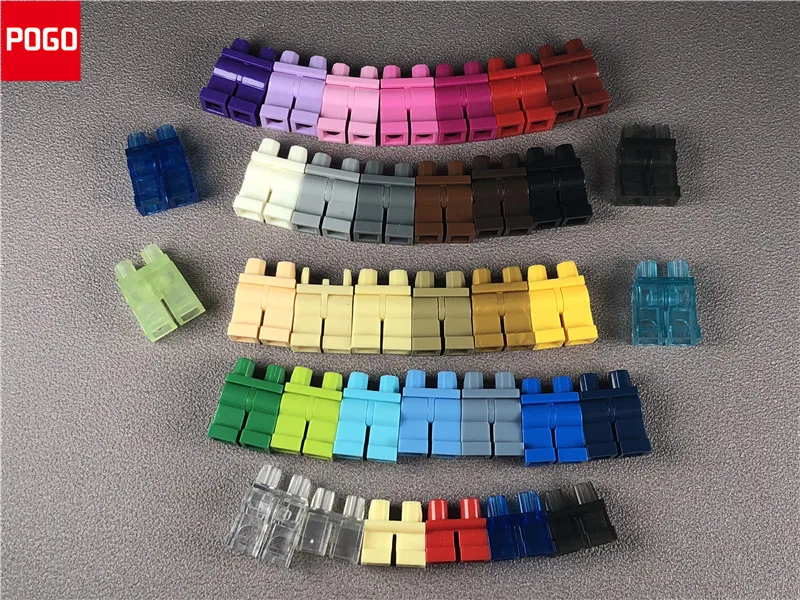 

10pcs/lot MOC Bricks hips Model Action Figures Color Trousers DIY Educational Building Blocks mini dolls Toys for Kids