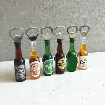 

1PC Creative Beer Bottle Shape Magnet Refrigerator Stick Home Decoration Characteristic Bottle Opener without Water ME 010