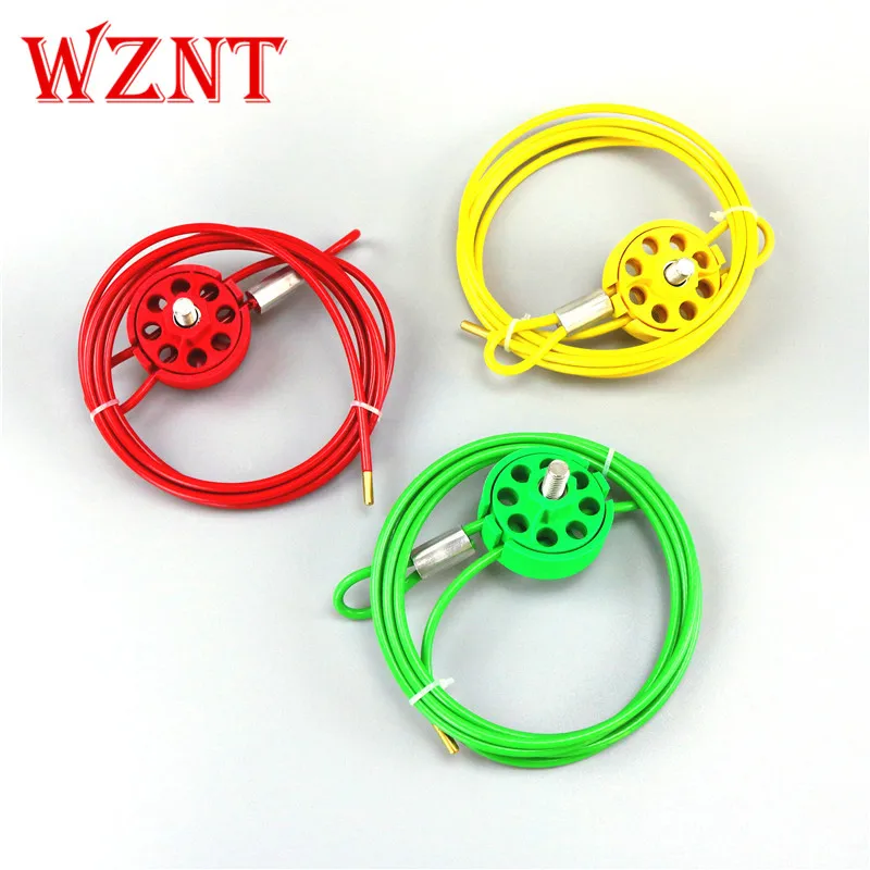

LOTO Safety locks for industrial engineering Stainless steel insulated cable lock Safety cable lock Cheap Wheel Type Cabl