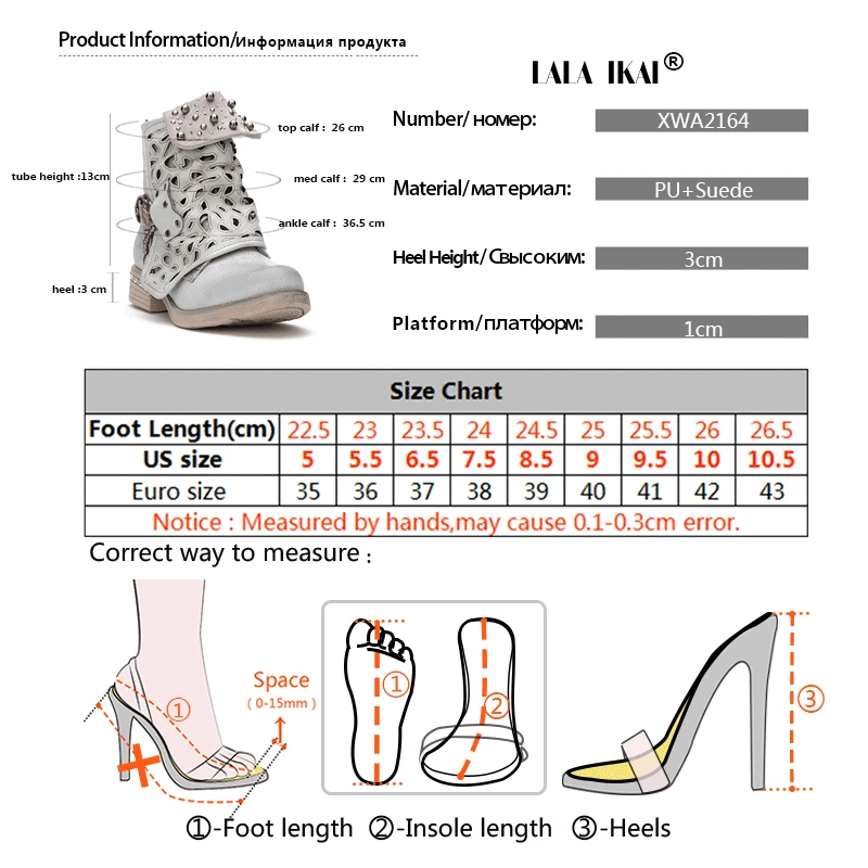 LALA IKAI/женские ботильоны из искусственной кожи; зимние ботинки в западном стиле на платформе и среднем каблуке; бархатные ботинки на молнии; 900A2164-5