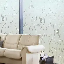 Статические 3D клей-Бесплатные оконные наклейки изолированные Ванная комната бумага на окна непрозрачная пленка «замороженное стекло»-124
