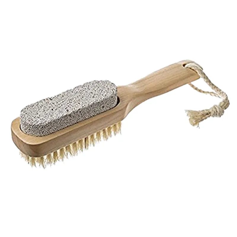 

Natural Wild Boar Brush Bath Shoe Shower Brush Massager Slippers Bath Shoes Brush for Feet Pumice Stone Foot Scrubber Brushes