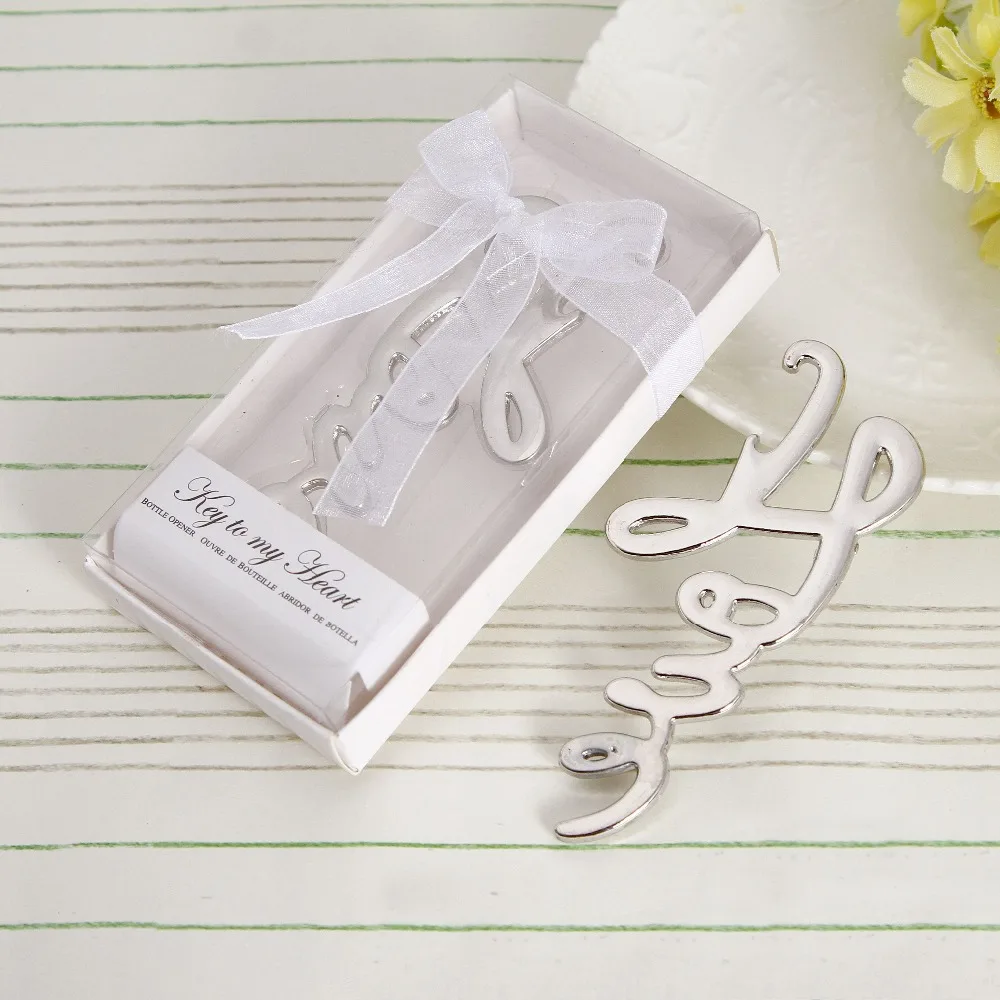 LOVE Letter Bottle Opener Wedding Favors Gift Metal Opener Openin