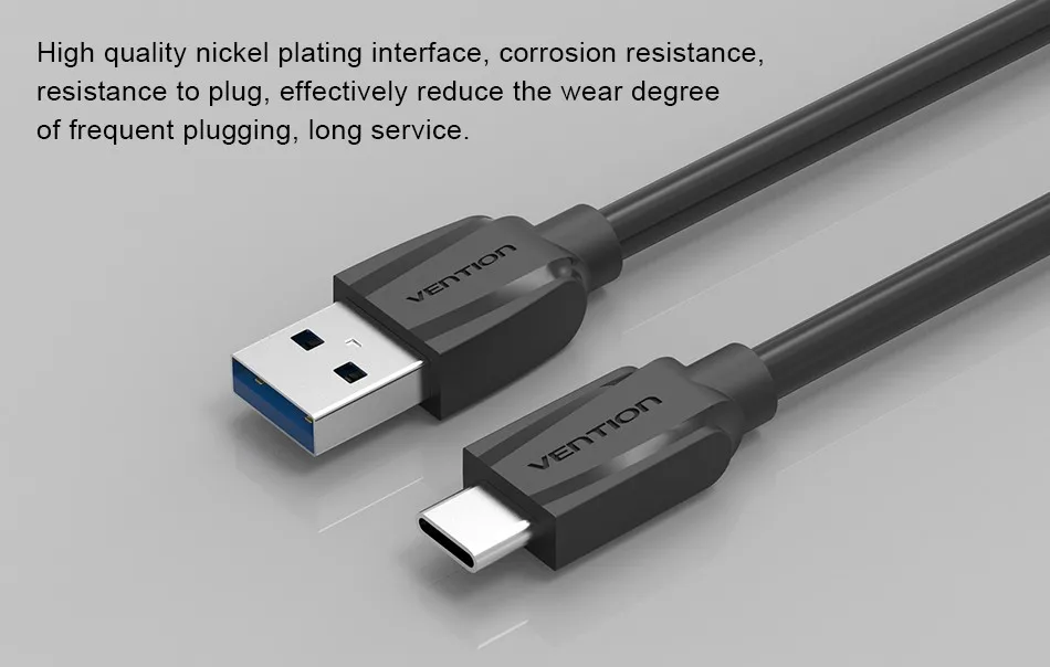 Vention USB 3,0 usb type-C 3,1 кабель для передачи данных USB C кабель для быстрой зарядки для Xiaomi OnePlus 2 Nexus 6P 5X ZUK Z1 Z2 Mabook