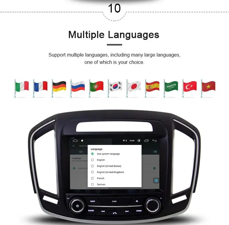 Best JDASTON Android 9.1 Car DVD Player For Opel Vauxhall Holden Insignia 2014- 2017 Din Car Radio GPS Navigation Multimedia Stereo 11
