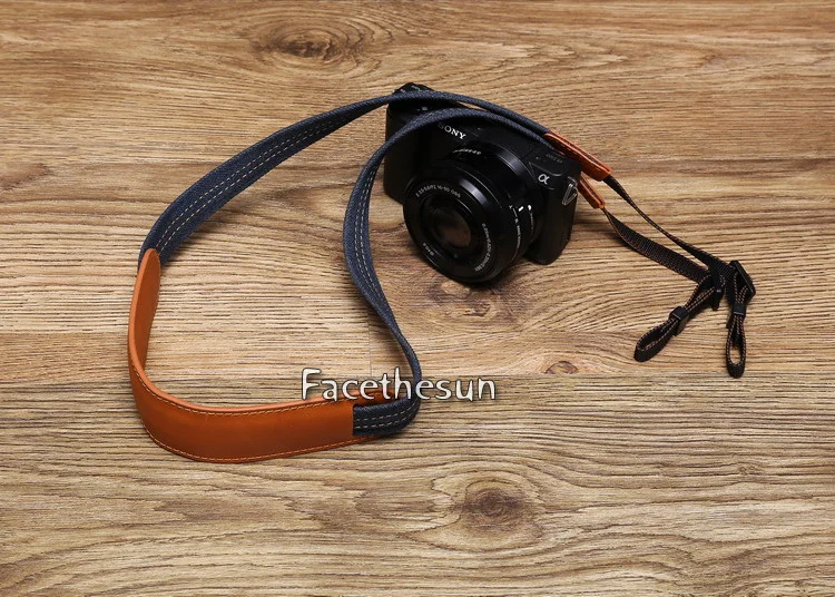 Vintage jeans DSLR camera strap belt 8