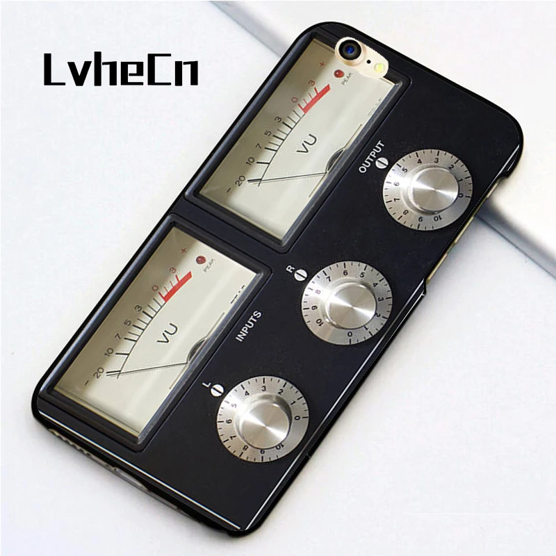 

LvheCn 5 5S SE phone cover cases for iphone 6 6S 7 8 Plus X back skin shell Funny Retro Amplifier Style