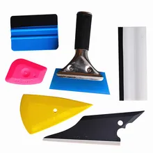 EHDIS 6pcs Car Accessories Vinyl Car Wrap Tool Kit Window Tint Tools Carbon Fiber 3M Vinyl Squeegee Scraper Car Cleaning Tool