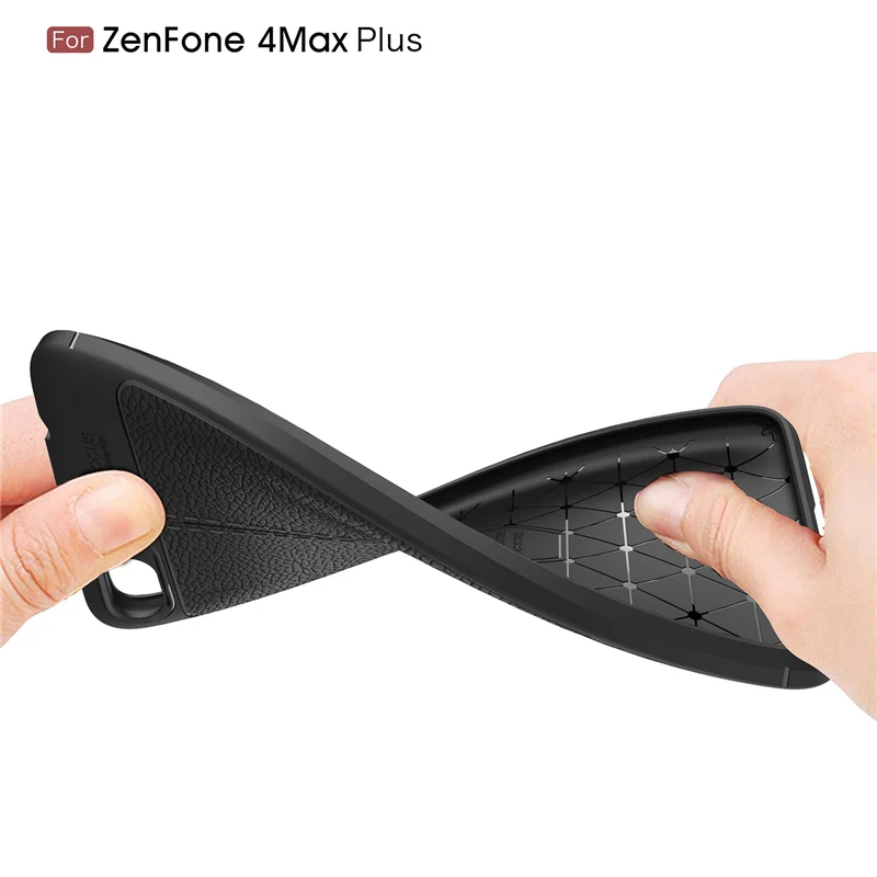 Litchi silicone case for Asus Zenfone 4 Max plus zc554kl (8)