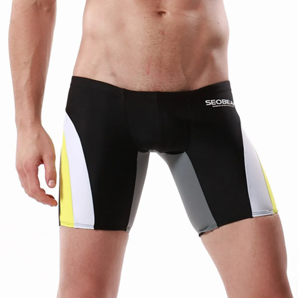 

Professional Men Competitive Swim Trunks Shark Skin Swimwear Brand Surfing Sports Swimsuit Swim Boxer Trunks Board Shorts *D