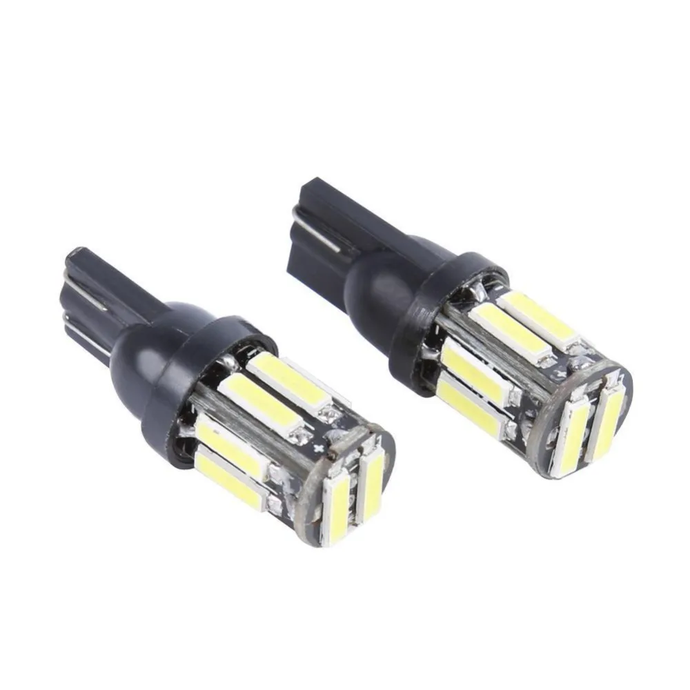 4 шт. T10 W5W 10-7020 SMD автомобильный T10 светодиодный 194 168 Клин Замена заднего приборной панели лампы белые лампы для габаритных огней