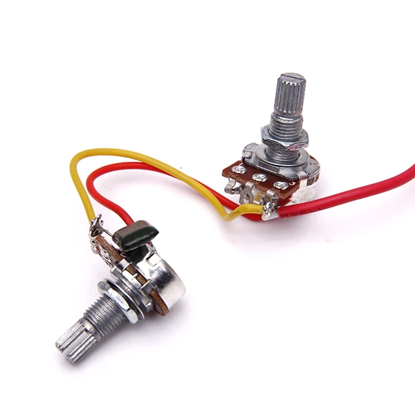 Tooyful Guitar Circuit Wiring 3 Box Toggle Pickup Selector 2V/2T/1J 2-500K Pots Circuit Wiring Set Two A500k Potentiometer