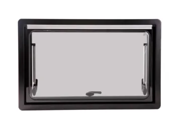 

1100x450mm 43.3x17.7 inch Top Hung Side Window Right Angle Ventilation Hatch With Screen and Blind RV Caravan Motorhome MG16RW