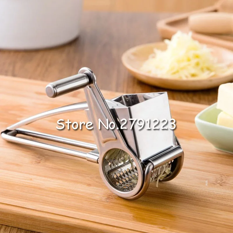 Rotary Cheese Tools Cheese Grater Stainless Steel/ Slicer Shreds Drum