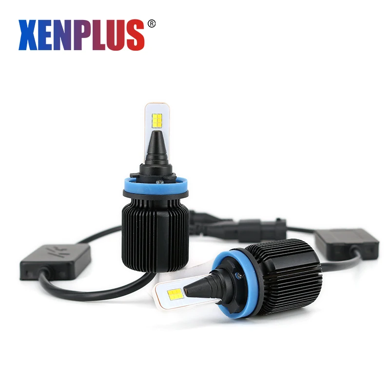 Светодиодная фара Xenplus canbus h11 6500K h4 h8 h9 h13 9007 12 В 8000 лм 40 Вт противотуманная h7 посылка