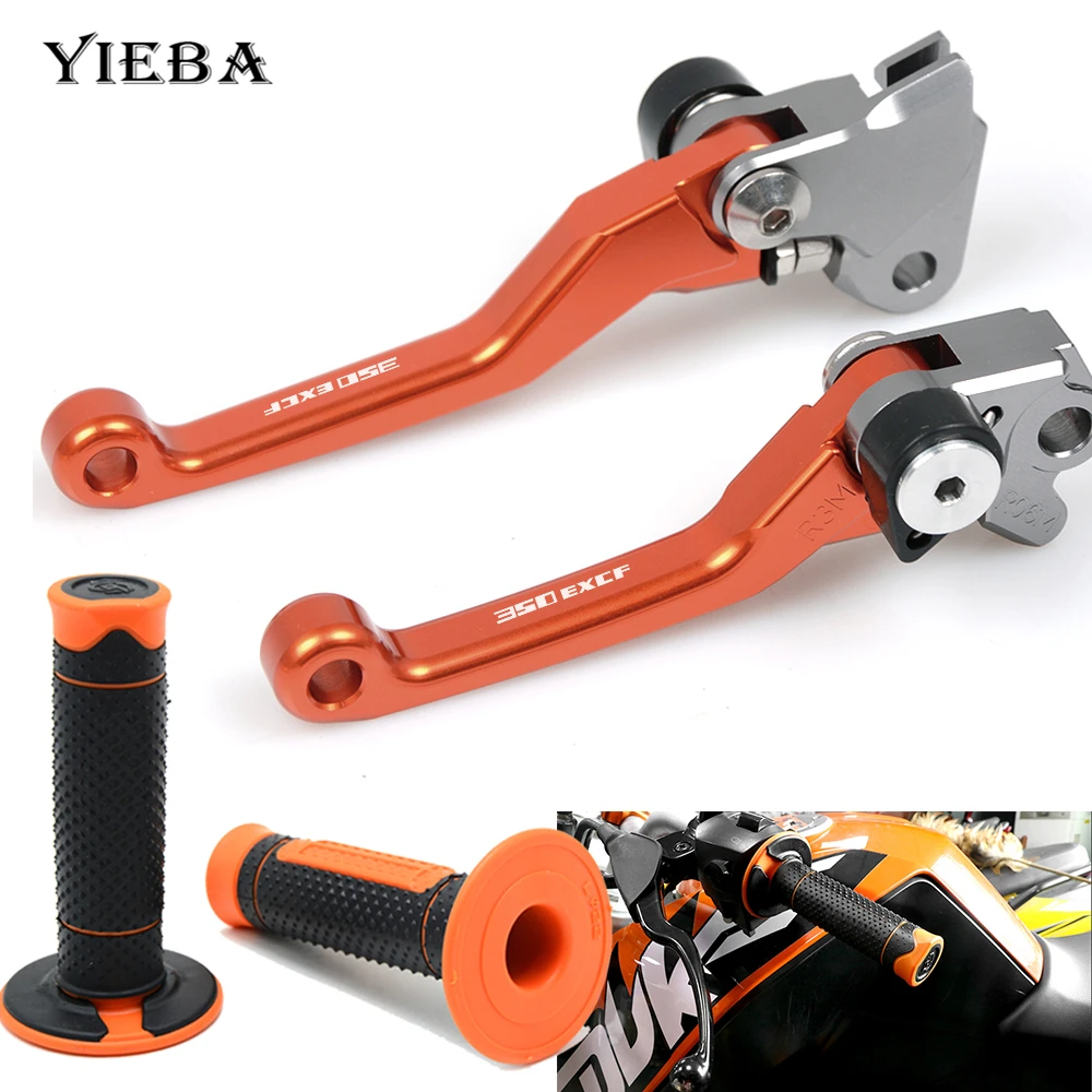 For KTM 350EXC-F SIX DAYS 2014 2015 2016 Motorcycle Grips Handle Rubber Bar Gel Grip Pivot Brake Dirt Bike Brake Clutch Lever