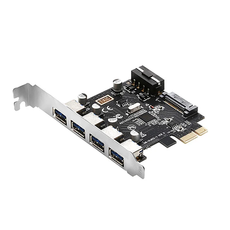 Maikou Dual power PCI-E к USB3.0 карта расширения высокоскоростной Рабочий стол USB3.0 карта расширения