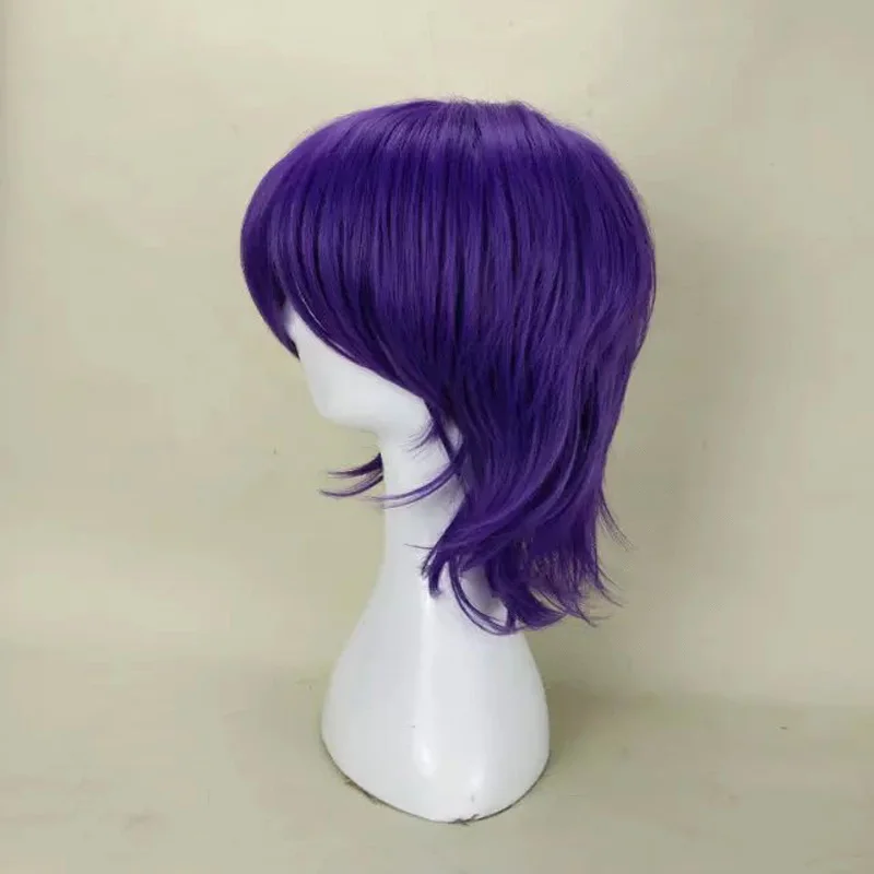 Crespo em Camadas Perucas de Fibra de Alta Hairjoy Masculino Peruca Cabelo Comprimento Médio Homem Cosplay Temperatura Sintética 7 Cores Disponíveis 16 comprimento médio fibra sintética homem perucas cosplay 7 cores disponíveis