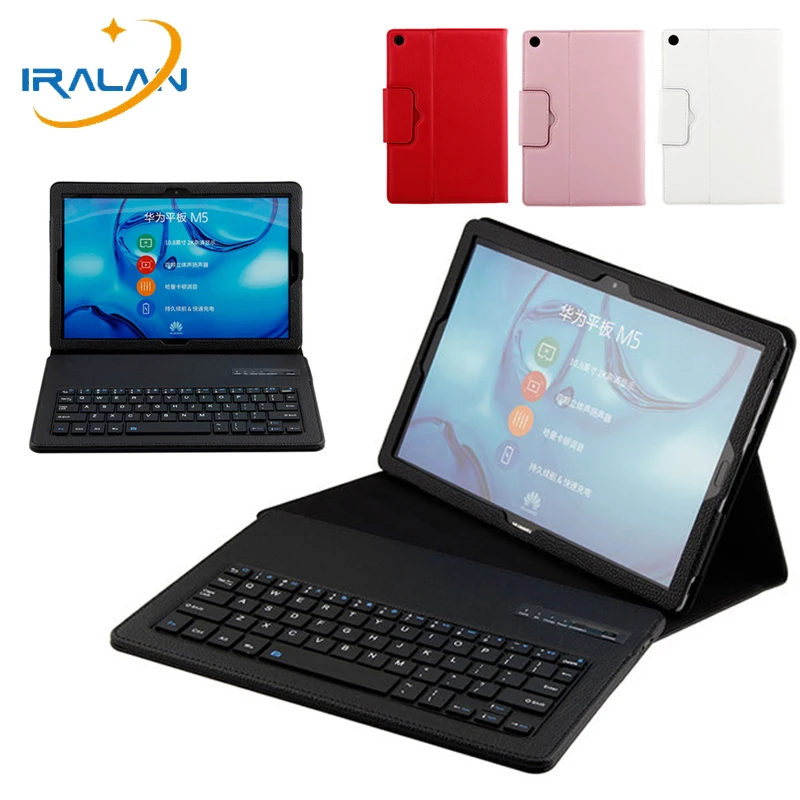 

Wireless Bluetooth Detachable Keyboard Case For Huawei MediaPad M5 10.8 CMR-W09 CMR-AL09 /Pro 10 CMR-W19 Leather Flip Cover+Film