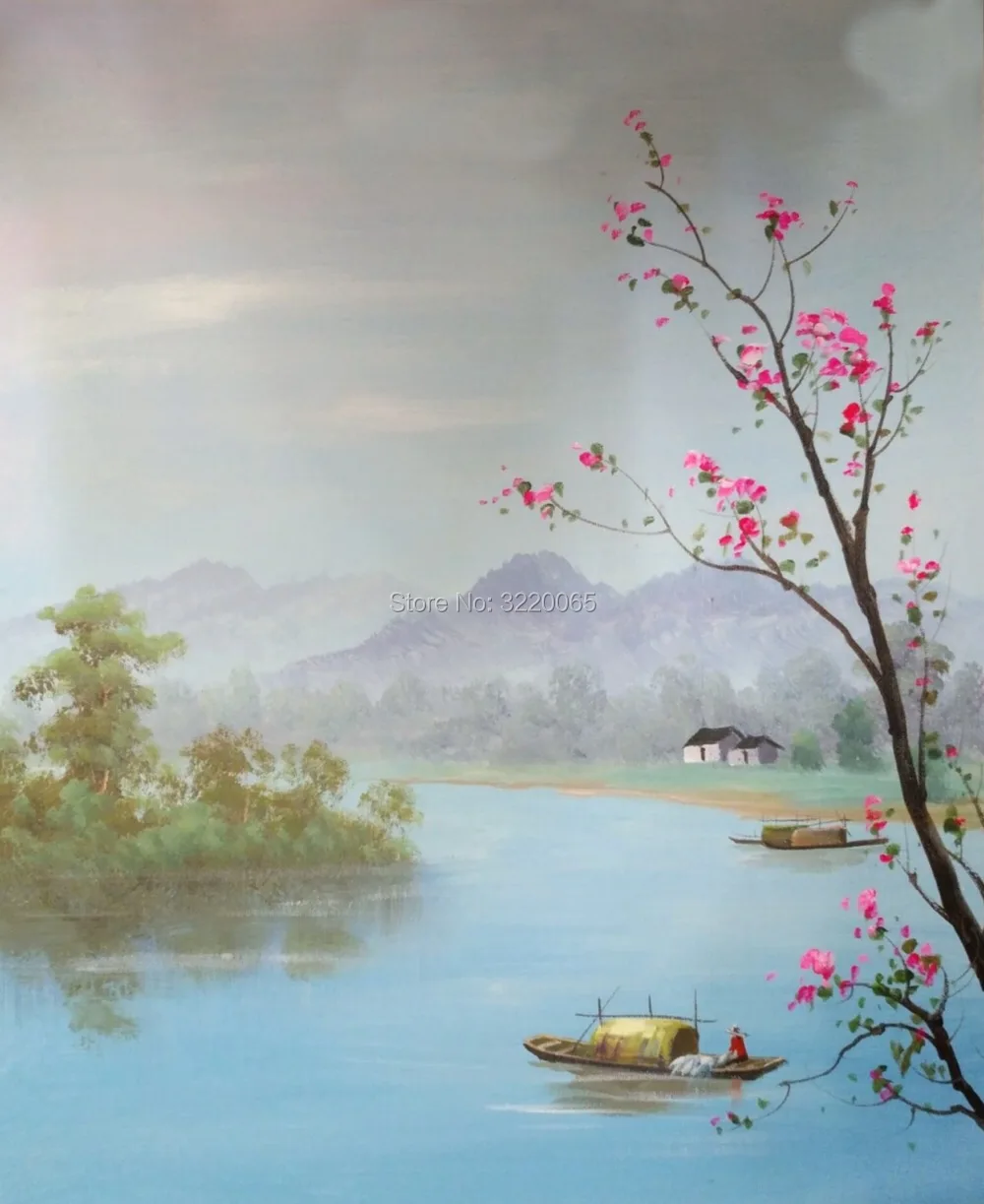 Buy Oil painting New Chinese style painting "Jiangnan
