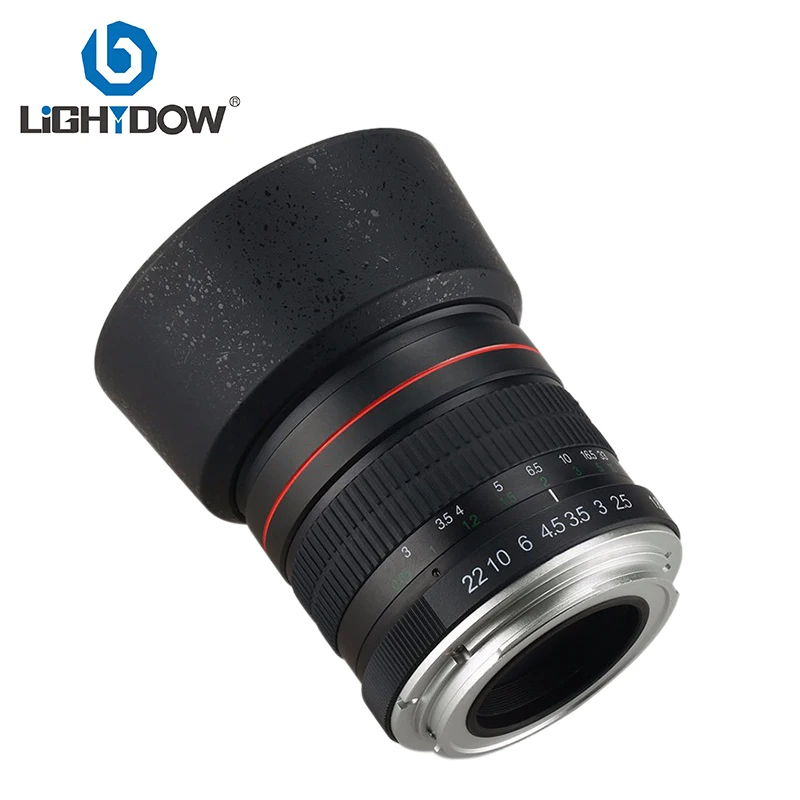 Lightdow 85 мм F1.8-F22 ручной фокус портретный объектив камеры для Canon EOS 550D 600D 700D 5D 6D 7D 60D DSLR камера s