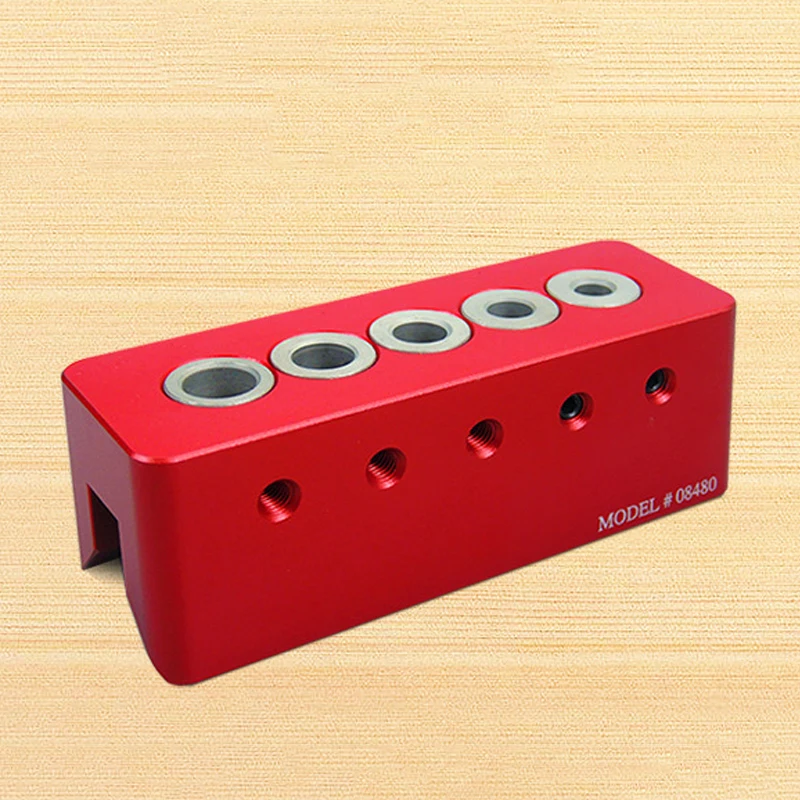 Woodworking Tool Tube and Right Angle Edge Drilling Guide Kit Drill Bit Guide Bushings in