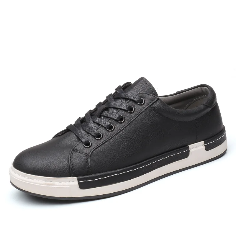 

Large Size Men's Shoes Spring and Autumn Simple British Breathable Fashion Shallow Mouth Low To Help Youth Leisure Wild Trend
