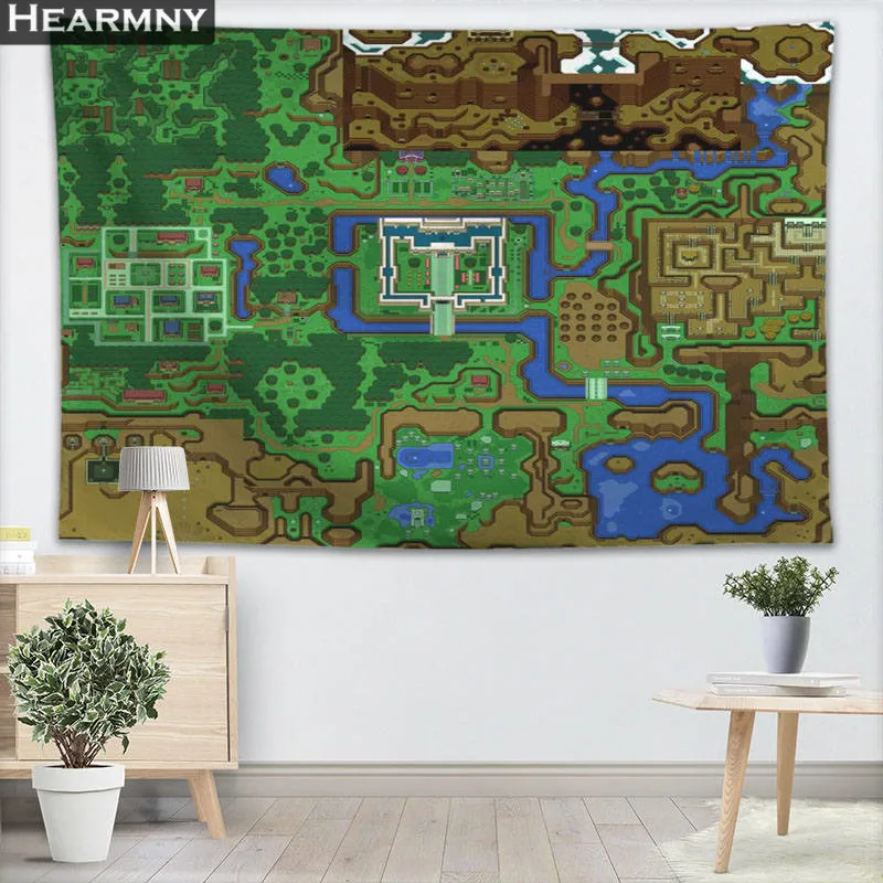

New The Legend Of Zelda Map Tapestry Wall Hanging Decor Tapestry Show Piece For Home Decoration Camping Tent Travel Sleeping Pad