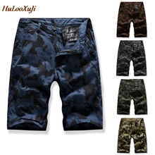 HuLooXuJi мужские камуфляжные карго шорты 5 цветов повседневные свободные рабочие шорты военные уличные рабочие короткие брюки Размер США: 30-38