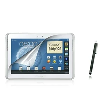 1 пленка+ 1 ткань+ 1 стилус, Премиум HD кристально чистые пленки для ЖК-экрана протектор для samsung Galaxy Note 10,1 N8010 N8000