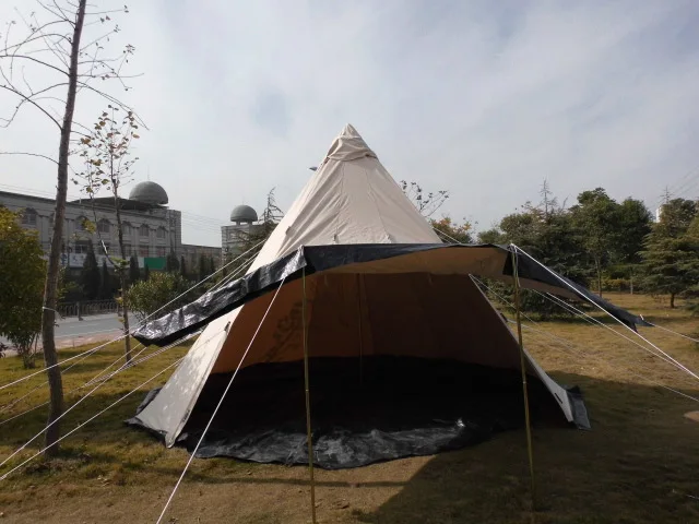 400*400*250 см(157,48*157,48*98,42 дюйм(ов) палатка для стихийных бедствий, по индивидуальному заказу огнестойкий холст теплая палатка индийский Брезентовая палатка