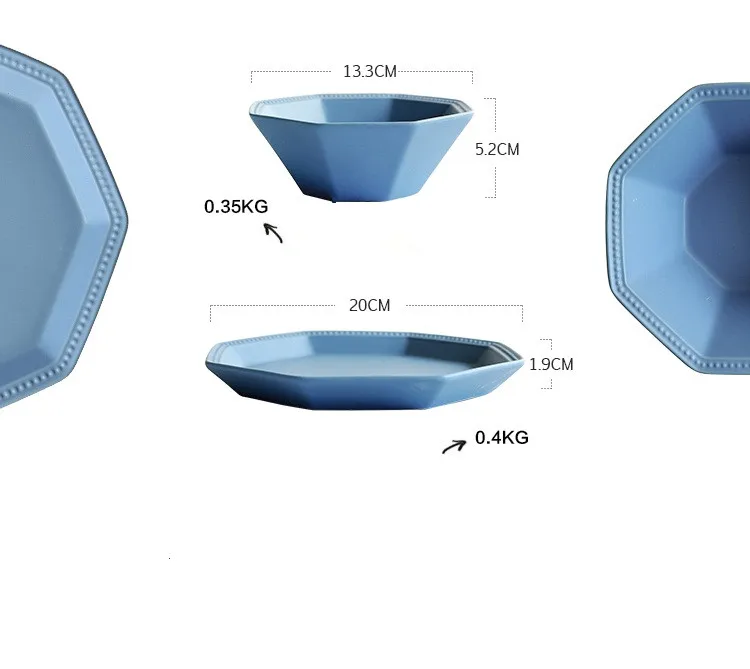 Японский Стиль высокое качество керамики матовый блюда пластин Западная салат пиалы посуда матовая посуда