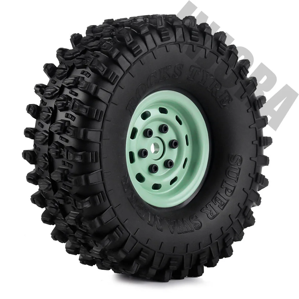 4 шт. металлический обод колеса 1," Beadlock для 1/10 RC Rock Crawler Traxxas TRX-4 D90 D110 Defender Axial SCX10 90046 90047