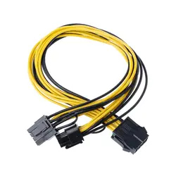2018 Высокое качество Новый PCI-E 8Pin женский двойной 8Pin (6 + 2) Мужской Графика видео карты Питание кабель
