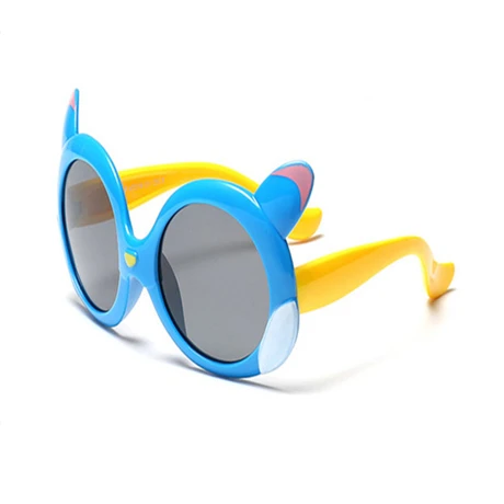 Классические Детские поляризованные солнцезащитные очки с мультяшными оттенками для детей, защитные очки с цветным покрытием, защита от солнца, защита от ультрафиолета, 400 - Цвет линз: Коричневый