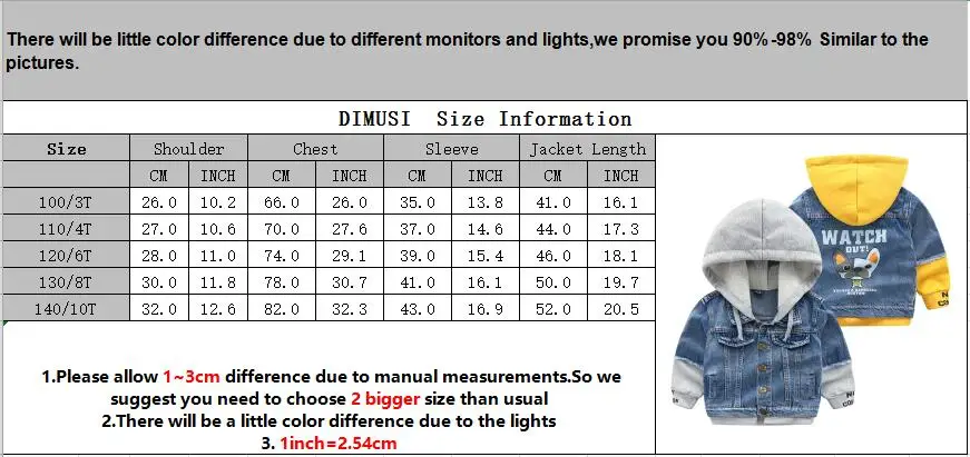 DIMUSI/джинсовые куртки весенне-осенний Тренч для мальчиков детская одежда верхняя одежда с капюшоном ветровка для маленьких детей, джинсовые пальто От 3 до 10 лет