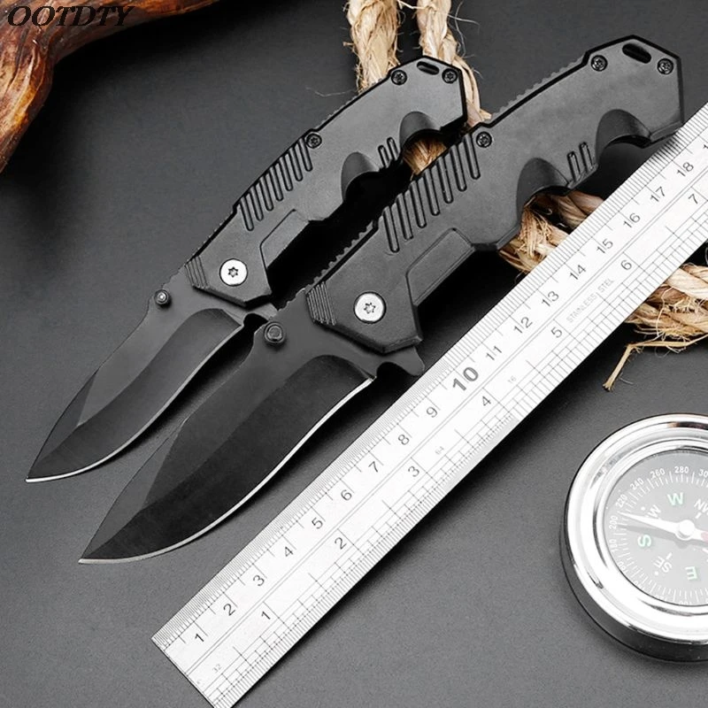 

Camp Hunting Sharp Folding Knife Military Tactical Survival High Hardness Blade