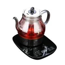 Электрический чайник для заваривания чая с ароматом, Электрический полностью автоматический утолщенный стеклянный паровой черный