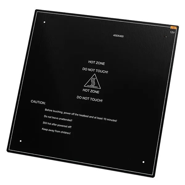

NEW 1 Pc 12V 180W 400*400*3mm Thermal Heating Bed Hotbed For 3D Printer Heating Accessories