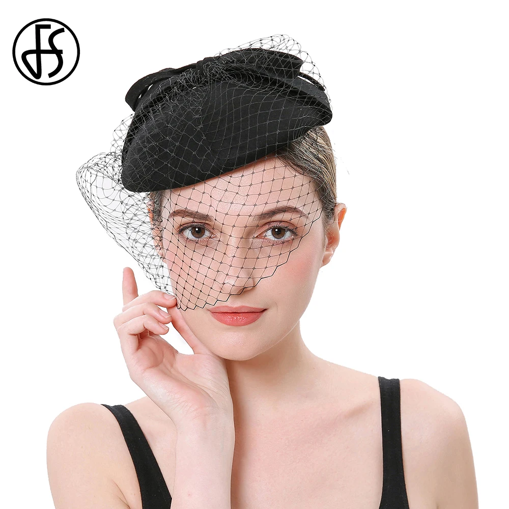 Fs Wool Fascinator Pillbox Hat With 