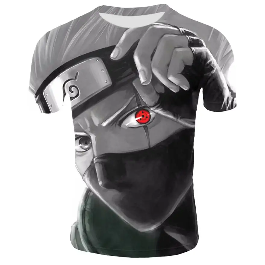Camiseta del Anime Naruto kakashi camiseta 3D para hombres y mujeres sudaderas de cosplay de naruto figura de acción kakashi camisetas para hombres Camiseta del Anime Naruto kakashi camiseta 3D para hombres y mujeres sudaderas de cosplay de naruto figura de acción kakashi camisetas para hombres