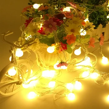 5 m 20 Led fairy Lichtslingers kerst Guirlande Bal lamp Nachtkastje Tuin party Bruiloft decoratie licht vakantie 220 V 110 V