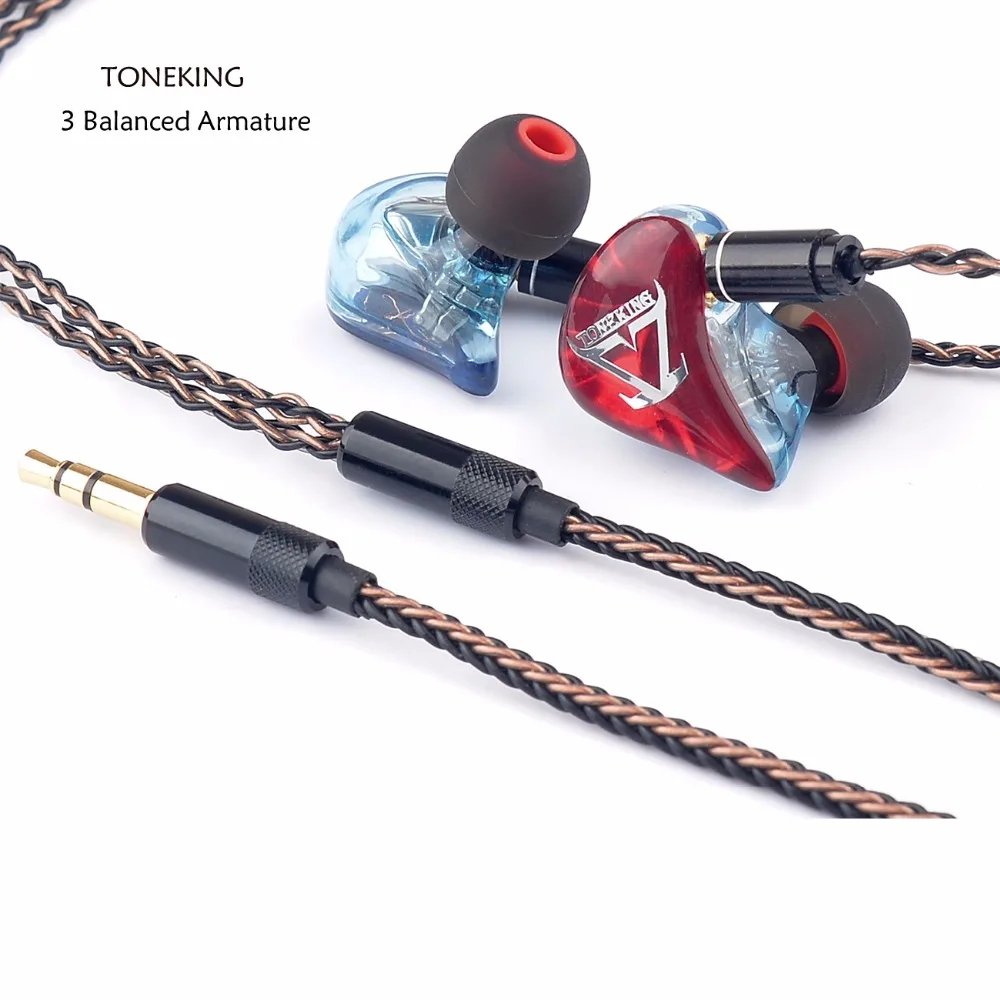 TONEKING T3 In Ear Earphone 3 Balanced Armature