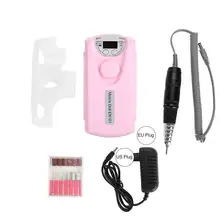 30000 об/мин ABS Портативный электрический N портативный Перезаряжаемый Профессиональный Полировальный Инструмент для дизайна ногтей сверла педикюр напильники машина