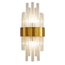 Nordic wall lamp crystal K9 Wall Light Sconce Gold color Foyer Living Bedroom Bedside Wall Lamp Light Sconce luxury 2 x E14 lamp Nordic wall lamp crystal K9 Wall Light Sconce Gold color Foyer Living Bedroom Bedside Wall Lamp Light Sconce luxury 2 x E14 lamp