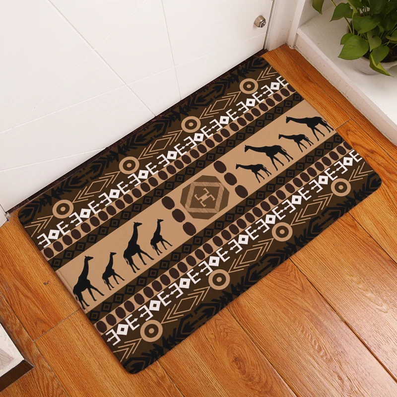 12 Style Geometry Print Carpets Anti Slip Floor Mat Outdoor Rugs Front Door Mats 40X60CM 50X80CM