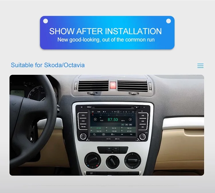 Flash Deal Isudar 2 Din Auto Radio Android 9 For SKODA/Yeti/Octavia 2009 2010 2012 RAM 4G ROM 64GB 8 Core Car Multimedia DVD Player GPS DVR 4