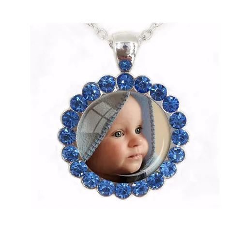 Персонализированные Фото Кулон на заказ ожерелье фото вашего ребенка мама папа Дедушка любимый подарок для члена семьи подарок - Окраска металла: C