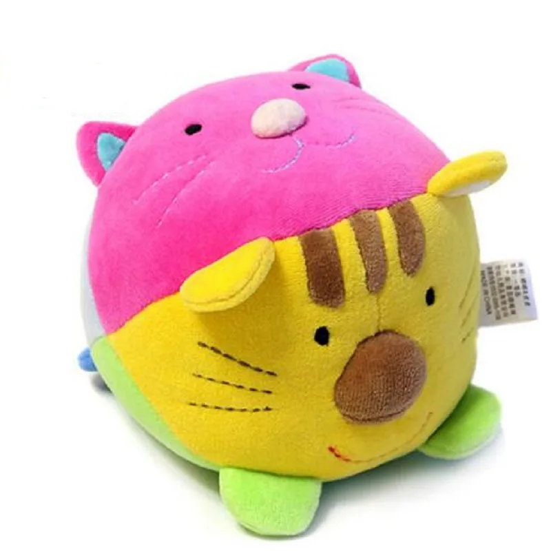 Cute Baby Toy Soft Plush Teether Baby Musical Crib Mobiles Rattle Ring Bell Animal Newborn